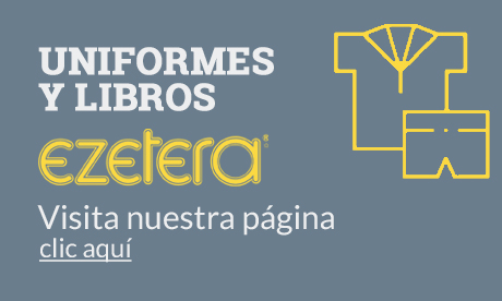 Banner ezetera: "Uniformes y Libros"